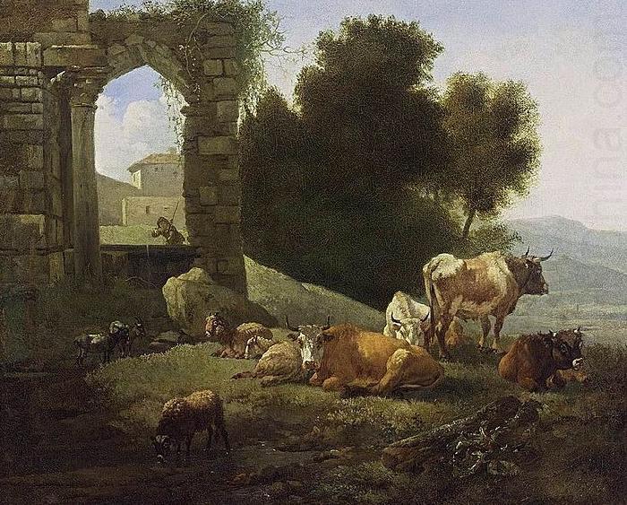 Willem Romeijn Italianate Landscape oil painting picture